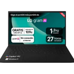 Portátil LG Gram 15Z80T-G.AU75B AMD Ryzen AI 7 350 16GB 512GB 15.6" W11H