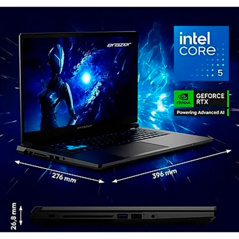 Portátil Medion Erazer Scout 17 E1 MD62759 i5-13420H RTX 5050 16GB 1TB 17.3" FreeDOS