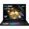 Portátil MSI Titan 18 HX Dragon Edition A2XWIG-227ES U9-285HX RTX 5080 64GB 4TB 18" UHD+ W11H