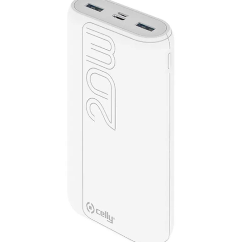 Powerbank Celly Propower 20A 20000mAh 22W Blanco