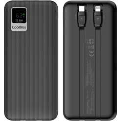 Powerbank Coolbox DP10 10000mAh LCD Negro