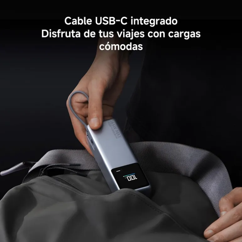 Powerbank Xiaomi BHR9361GL 165W 10000mAh Cable Integrado Gris