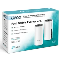 Punto Acceso TP-Link Deco M4 AC1200 Whole Home Mesh Wi-Fi System (Dual Pack)
