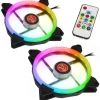 Raijintek Iris 14 Rainbow RGB LED Dual Pack + Controlador - Ventilador 14 cm