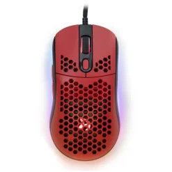 Ratón Arozzi Favo Ultra Light Gaming 16000 Dpi Negro Rojo