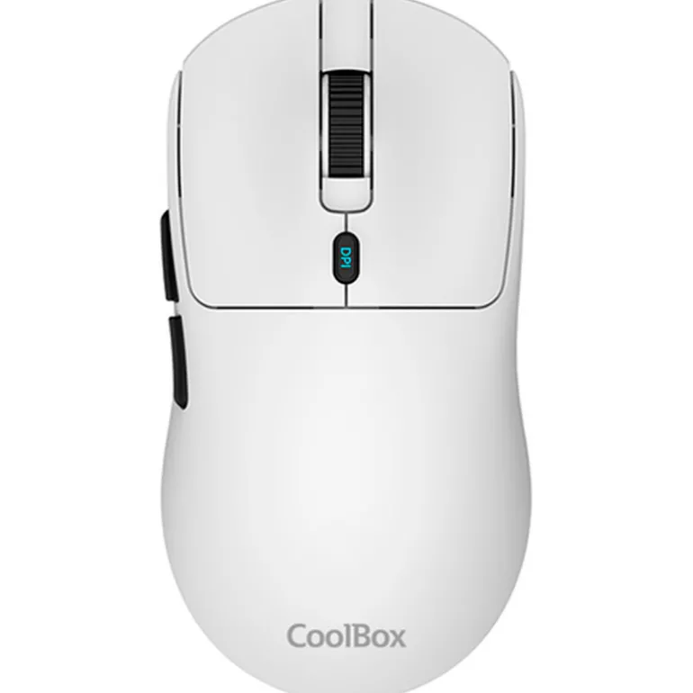 Ratón Coolbox W03 10000 Dpi Inalámbrico Ultraligero Blanco