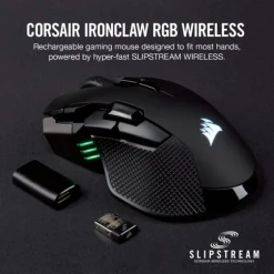 Ratón  Corsair Ironclaw RGB Gaming Wireless 18000 Dpi