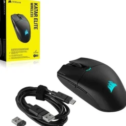 Ratón Corsair Katar Elite 26000 Dpi 69g Wireless RGB Negro