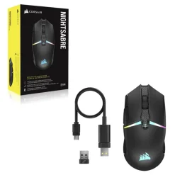 Ratón Corsair Nightsabre 26000 Dpi RGB Wireless