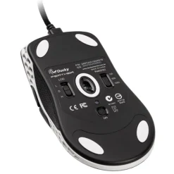 Ratón Ducky Feather Huano Switches 16000 Dpi Negro/Blanco