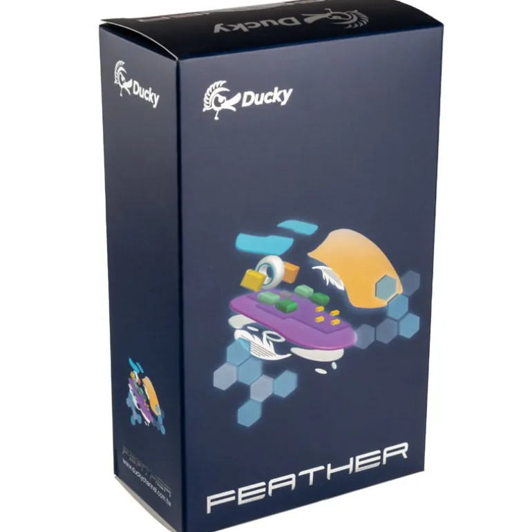 Ratón Ducky Feather Kailh Switches 16000 Dpi Negro/Blanco