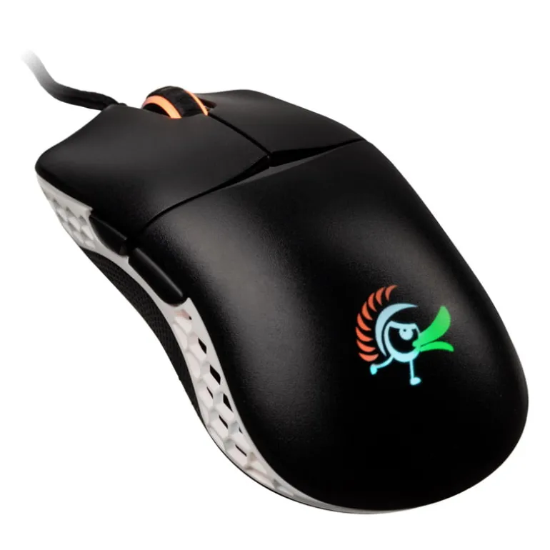 Ratón Ducky Feather Omron Switches 16000 Dpi Negro/Blanco