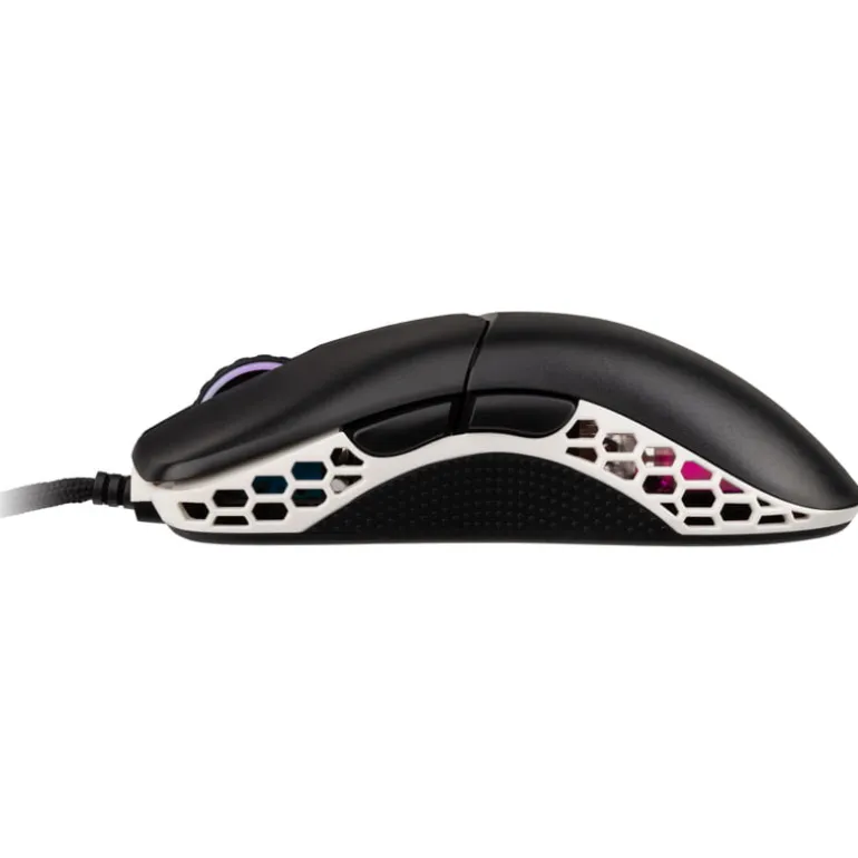 Ratón Ducky Feather Omron Switches 16000 Dpi Negro/Blanco