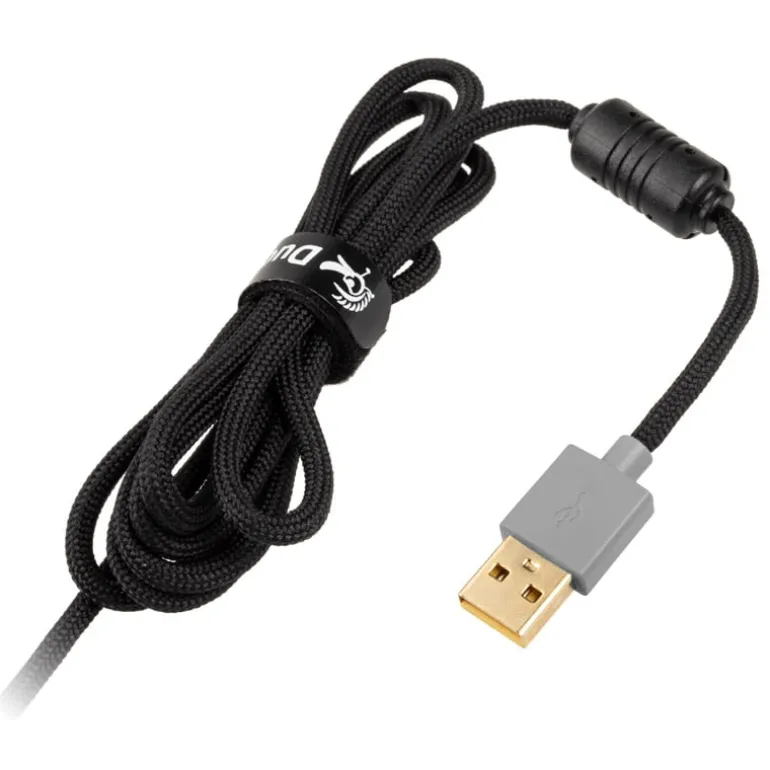 Ratón Ducky Feather Omron Switches 16000 Dpi Negro/Blanco