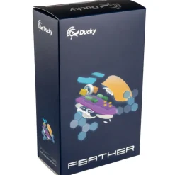 Ratón Ducky Feather Omron Switches 16000 Dpi Negro/Blanco