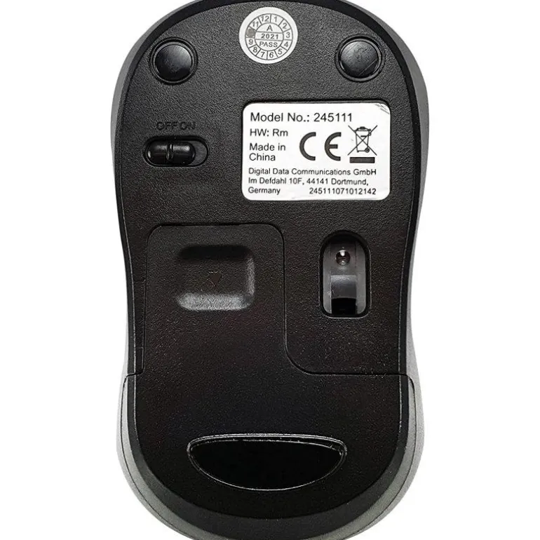 Ratón Equip Comfort 1200 DPI Negro