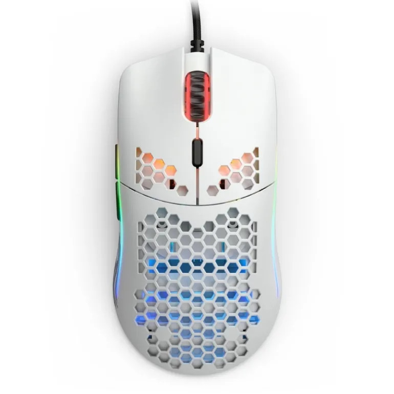 Ratón Glorious PC Gaming Race Model O- RGB 12000 Dpi Blanco Mate