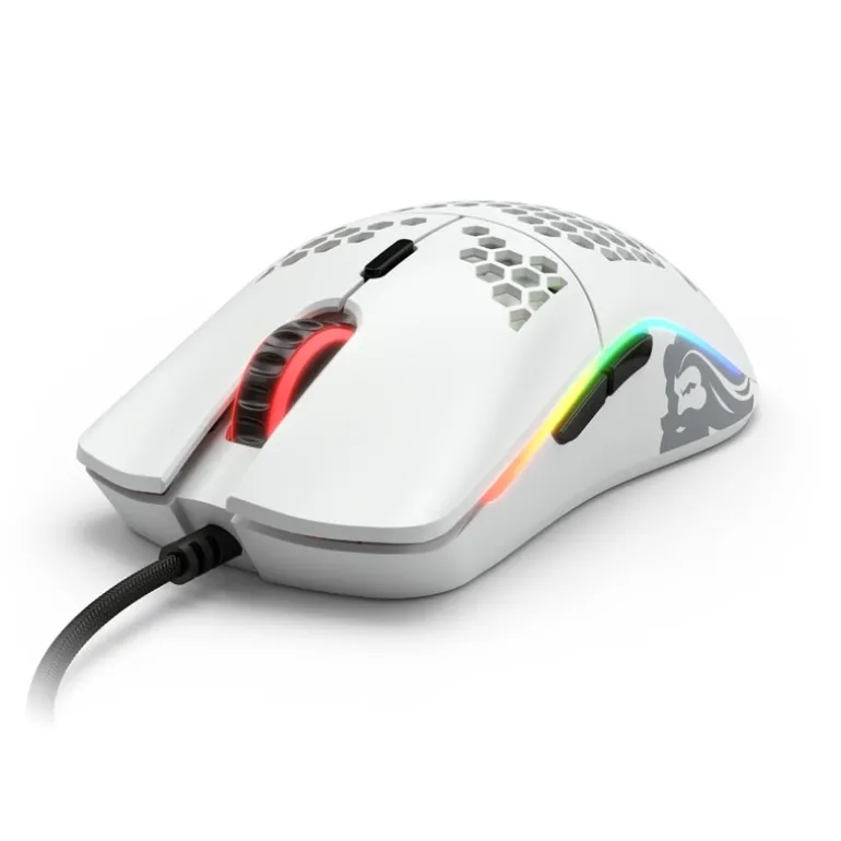 Ratón Glorious PC Gaming Race Model O- RGB 12000 Dpi Blanco Mate