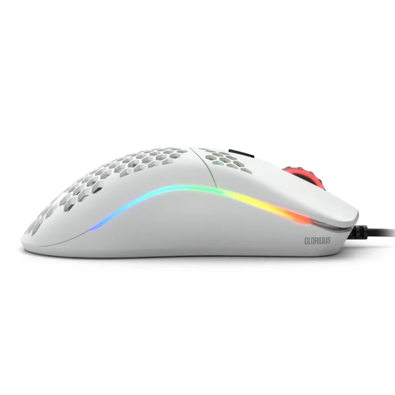 Ratón Glorious PC Gaming Race Model O- RGB 12000 Dpi Blanco Mate