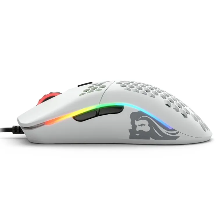 Ratón Glorious PC Gaming Race Model O- RGB 12000 Dpi Blanco Mate