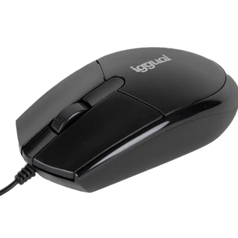 Ratón iggual COM-BASIC3 800Dpi Óptico Negro
