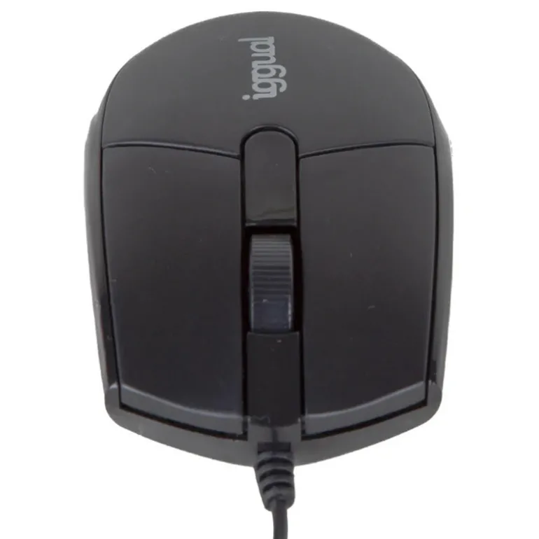 Ratón iggual COM-BASIC3 800Dpi Óptico Negro