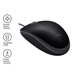 Ratón Logitech B110 1000 Dpi Óptico USB Negro