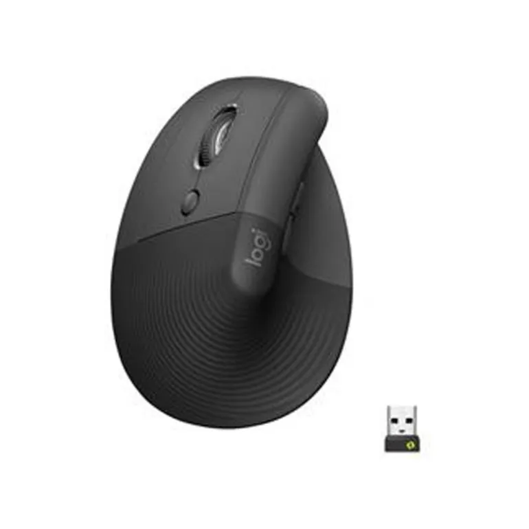 Ratón Logitech Lift For Business Vertical Ergonomic Para Zurdos 4000 Dpi Wireless Negro