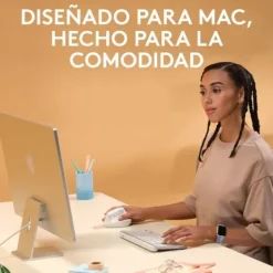 Ratón Logitech Lift For Mac 4000 Dpi Wireless Blanco