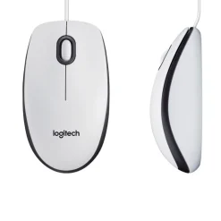 Ratón Logitech M100 1000 Dpi Óptico USB Blanco