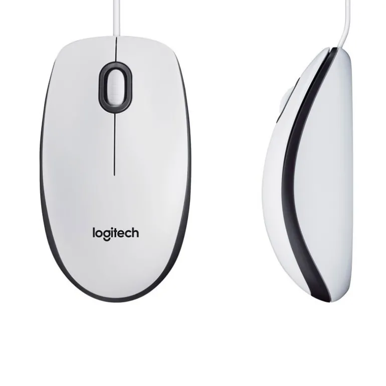 Ratón Logitech M100 1000 Dpi Óptico USB Blanco