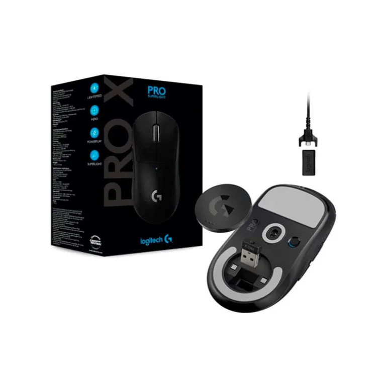 Ratón Logitech Pro X SuperLight 25600 Dpi Wireless Negro