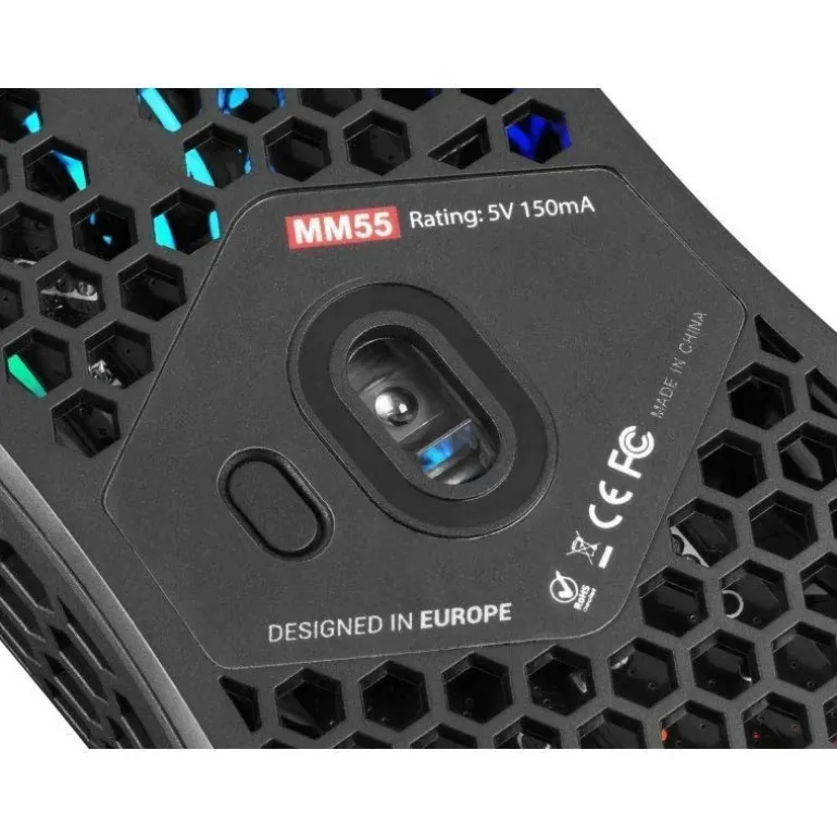 Ratón Mars Gaming MM55 12800 Dpi RGB Chroma Negro