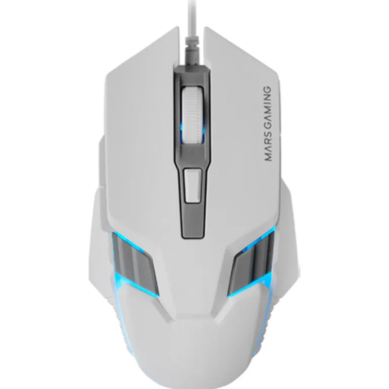 Ratón Mars Gaming MM024 4000 Dpi 87g RGB Blanco