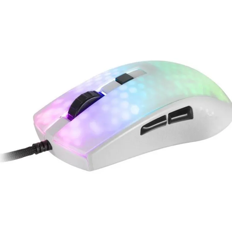Ratón Mars Gaming MMR 12800 Dpi RGB Chroma Blanco