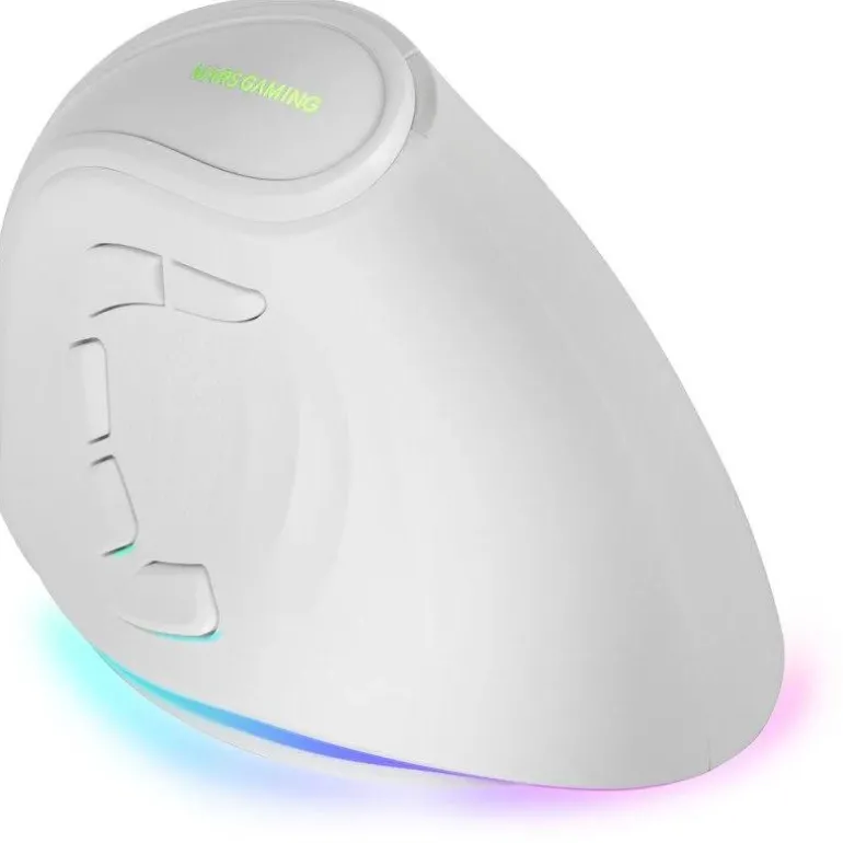 Ratón Mars MM-SK Vertical Ergonómico RGB Chroma 8400DPI Blanco