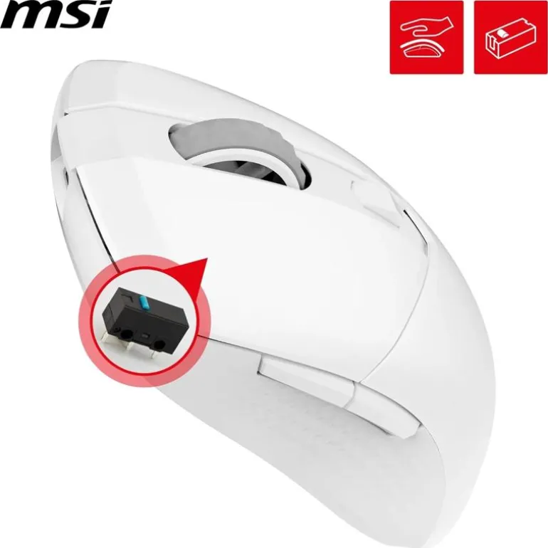 Ratón MSI Versa 300 8000 DPI Wireless Blanco