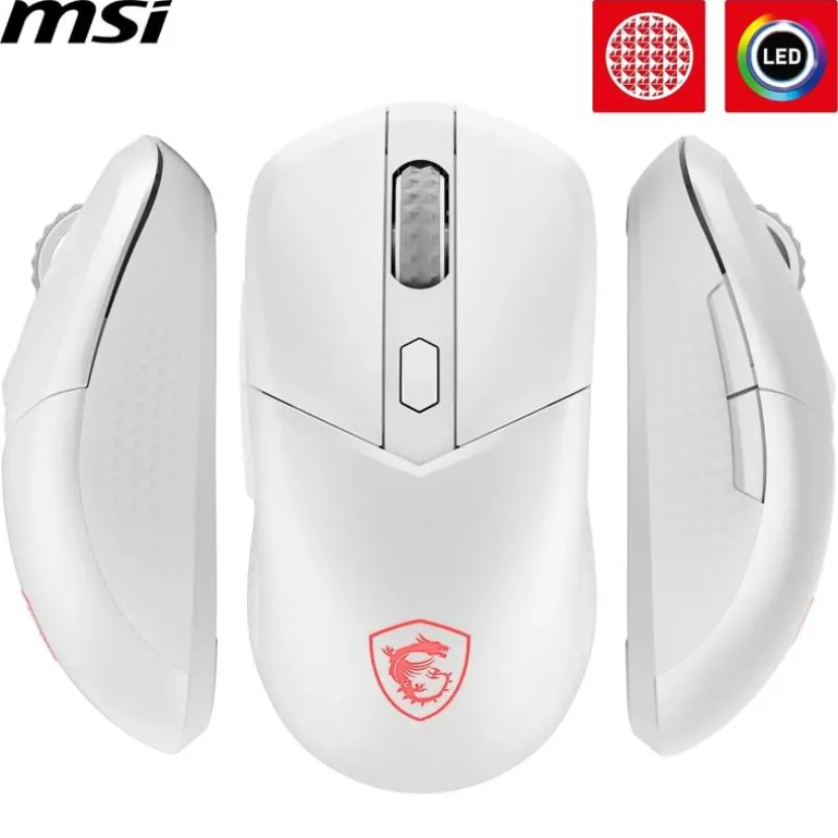 Ratón MSI Versa 300 8000 DPI Wireless Blanco
