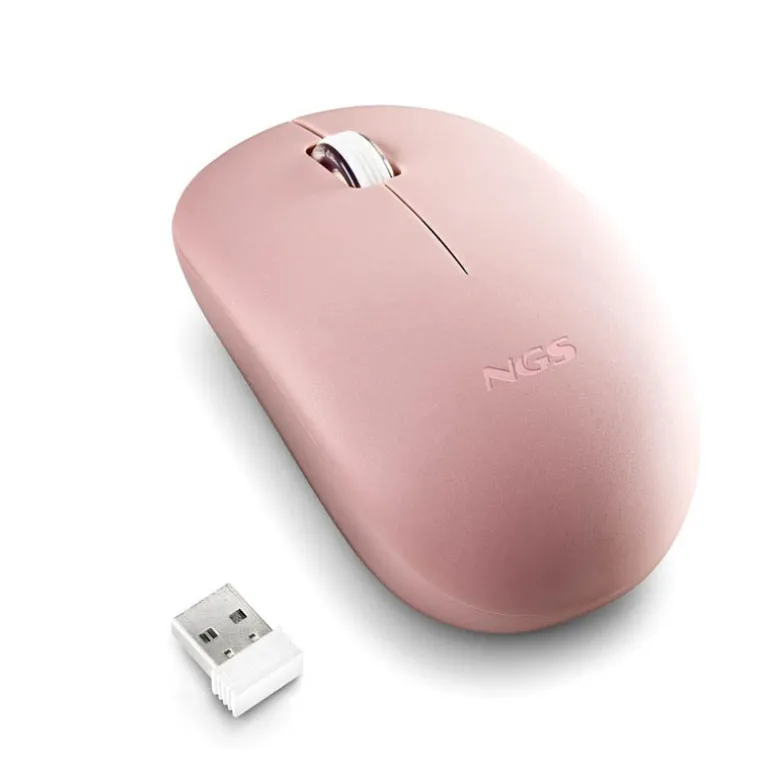 Ratón NGS Fog Pro 1000 Dpi Wireless Rosa