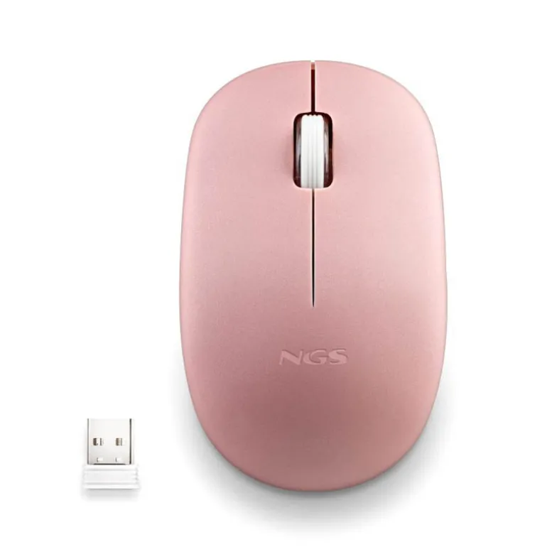 Ratón NGS Fog Pro 1000 Dpi Wireless Rosa