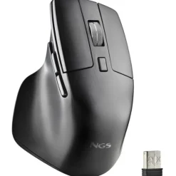Ratón NGS HIT-RB 1600 DPI Negro