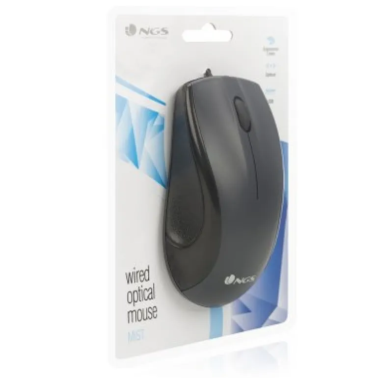 Ratón NGS Mist 1000dpi Negro