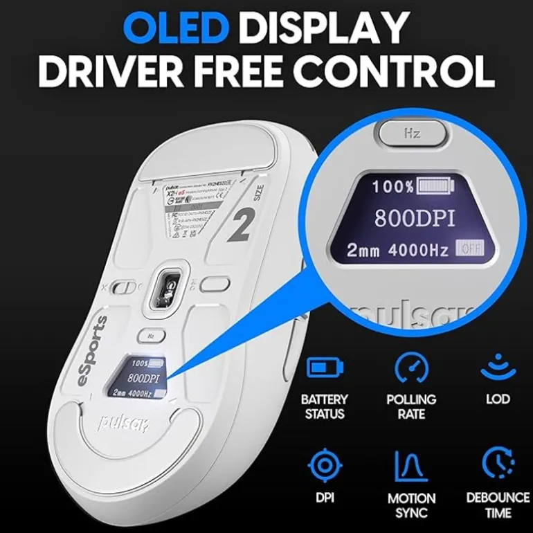 Ratón Pulsar X2-H High Hump ES Blanco