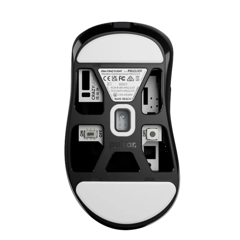 Ratón Pulsar Xlite CrazyLight Jet Negro