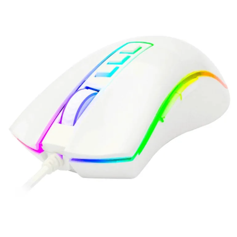 Ratón Redragon Cobra Gaming 10000 Dpi RGB Blanco