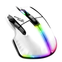 Ratón Spirit of Gamer Pro M5 Gaming 12800 Dpi RGB Blanco