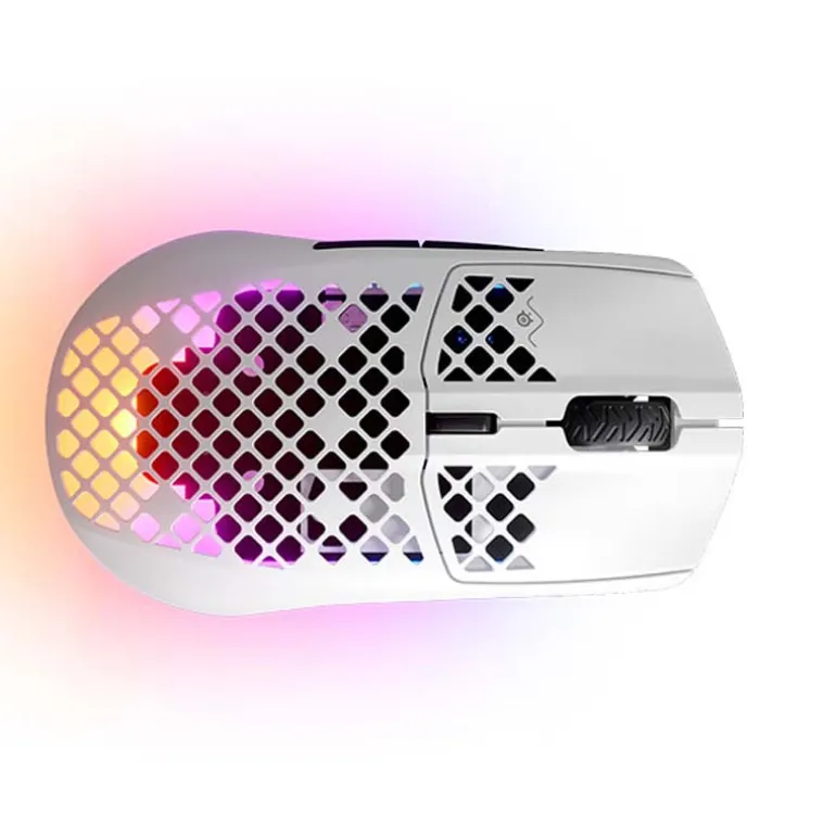 Ratón SteelSeries Aerox 3 Wireless Gaming 18000 Dpi RGB Snow