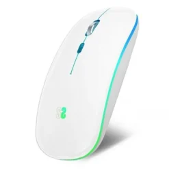 Ratón Subblim LED Dual Flat 1600 DPI Wireless RGB Blanco