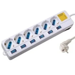 Regleta Eminent-Ewent EW3932 6 Tomas Blanco