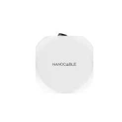 Regleta Nanocable Base Enchufe 4 USB Blanco